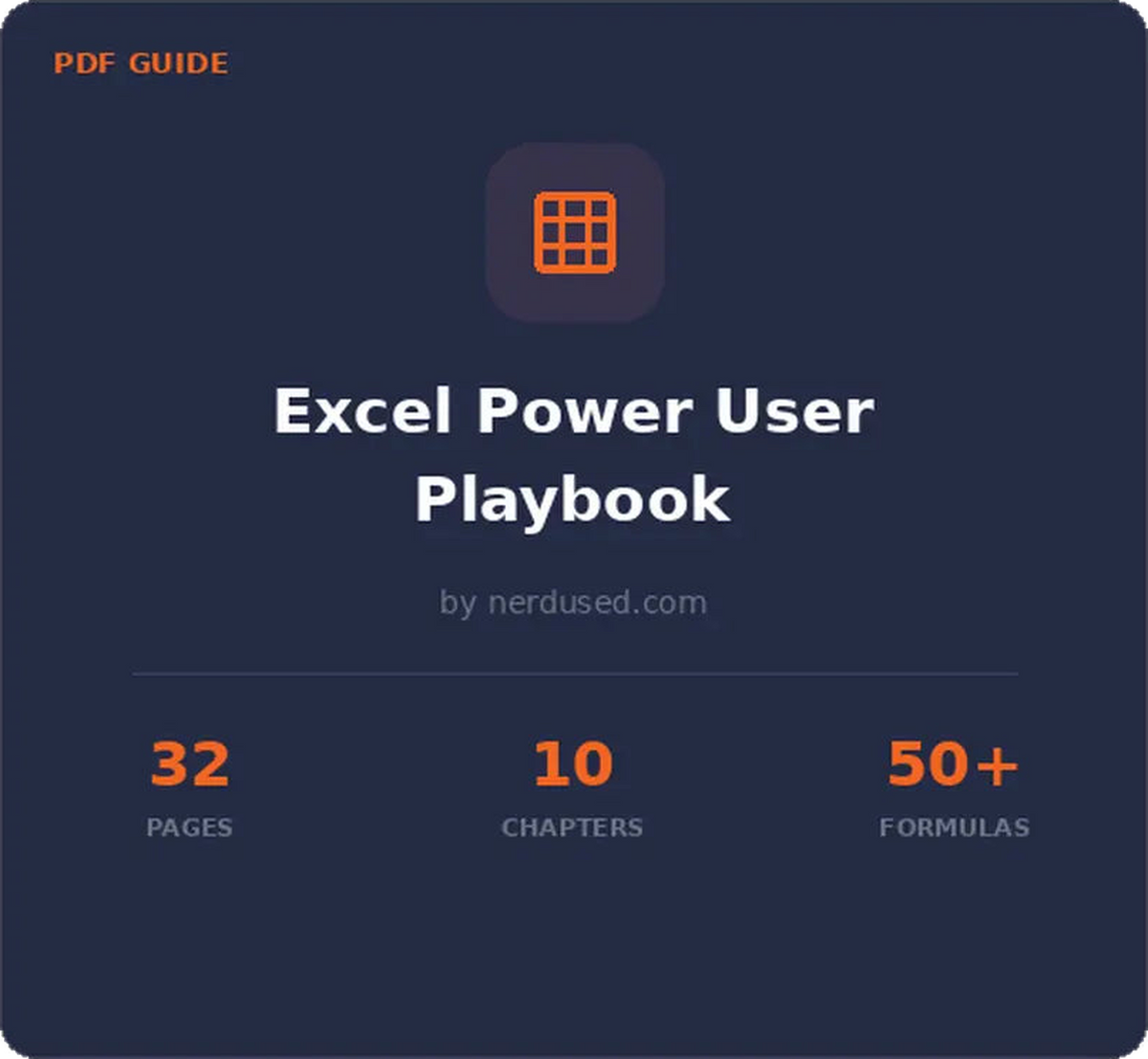 Excel: From Zero to Power User (eBook)