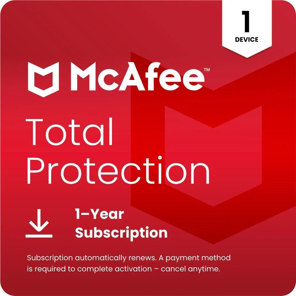 McAfee Total Protection 2026 – 1 Device, 1 Year